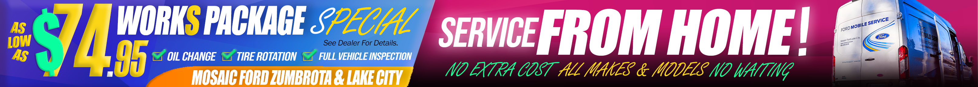 Service special banner